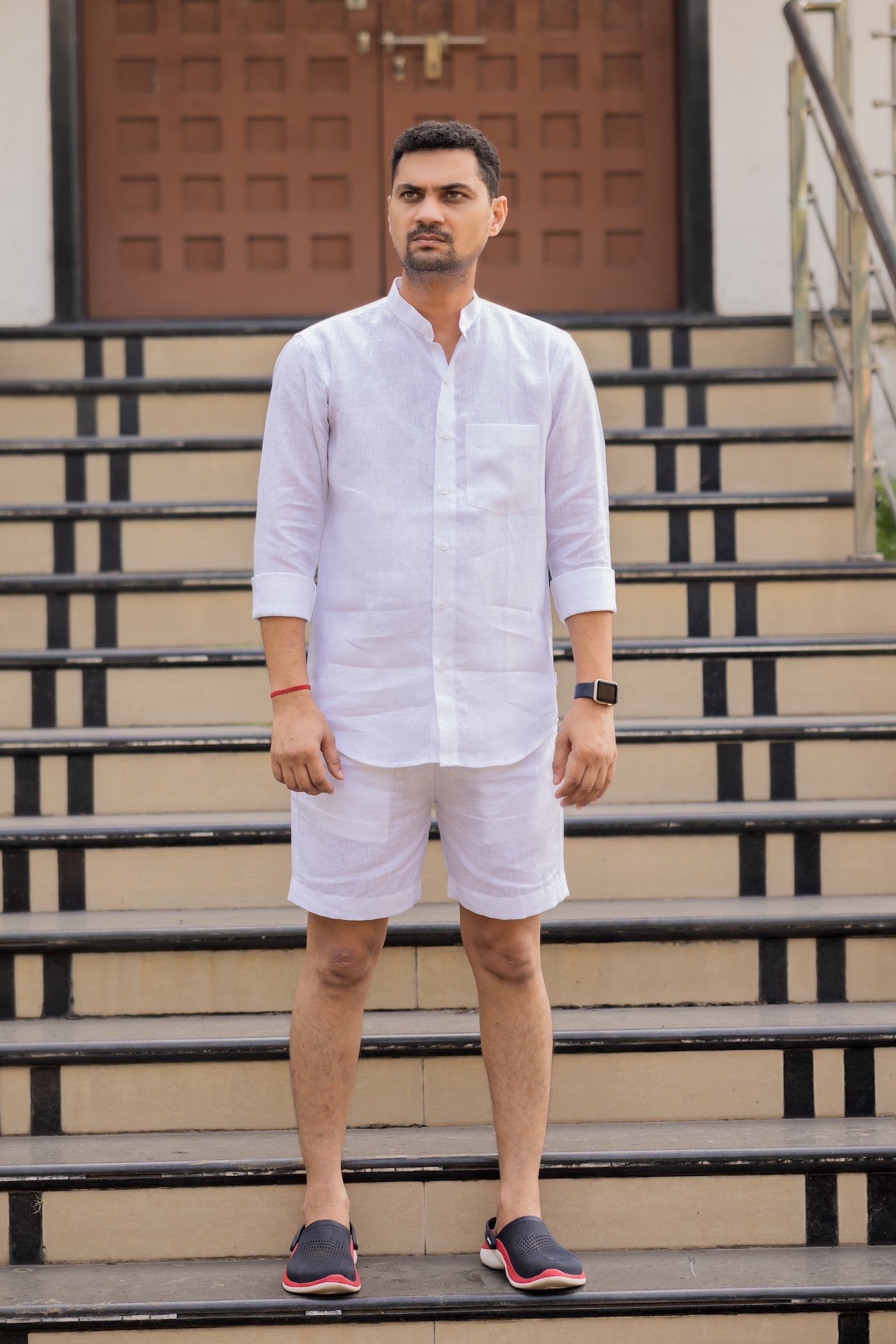 Men’s Pure Linen comfort Shorts – White