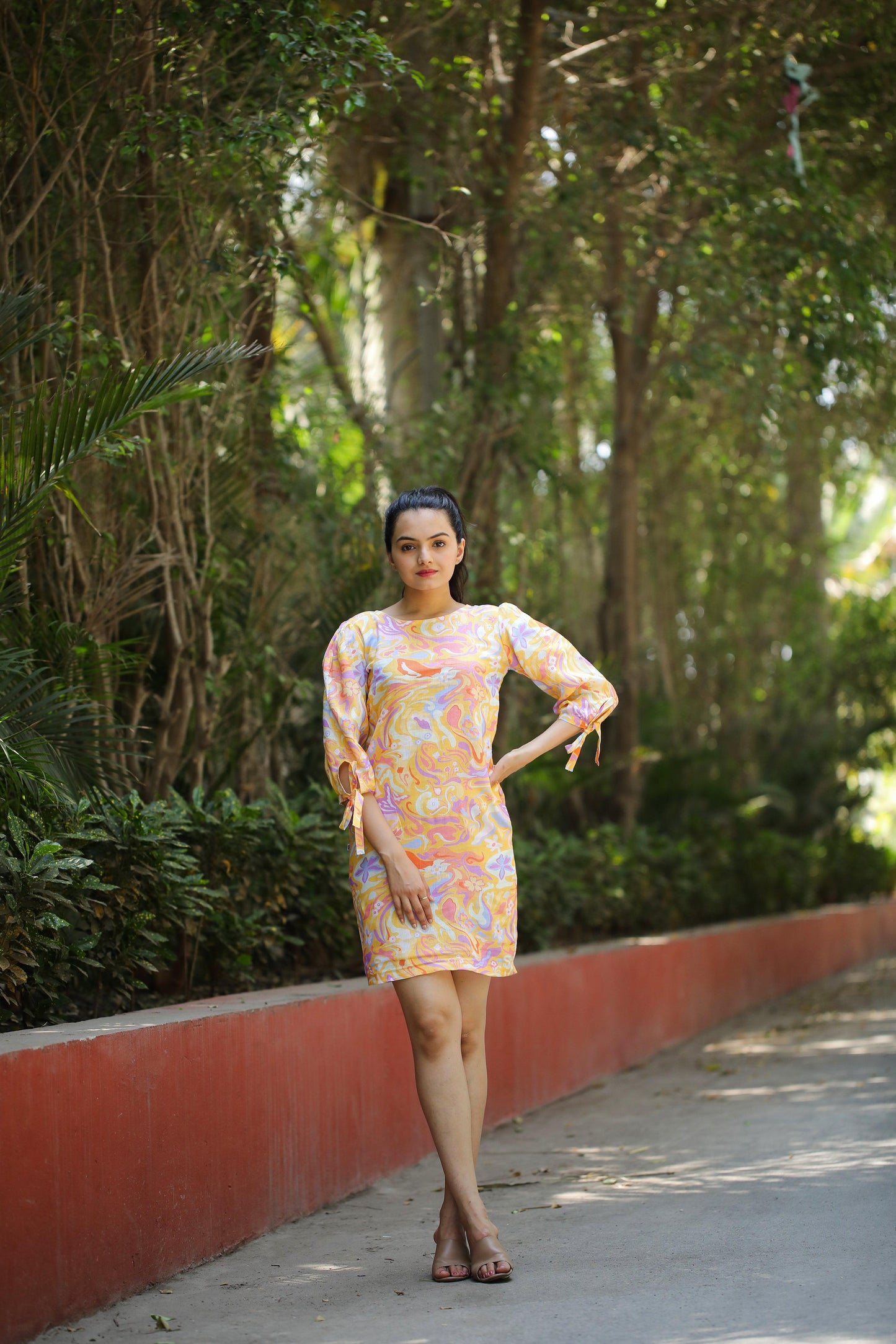 Pastel Swirl Dress: A Whirl of Elegance and Comfort - Kaapad