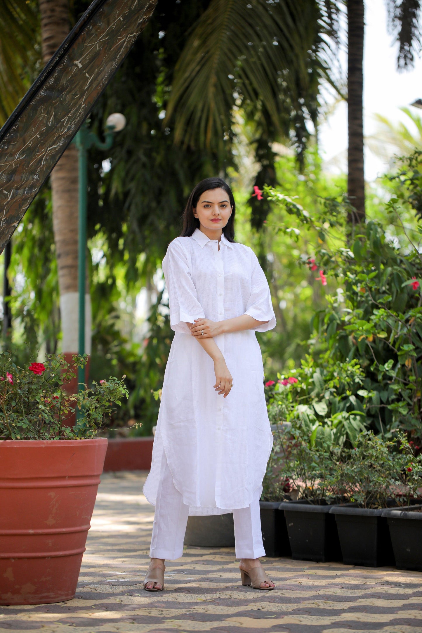 Finest linen Shirt Dress - Kaapad