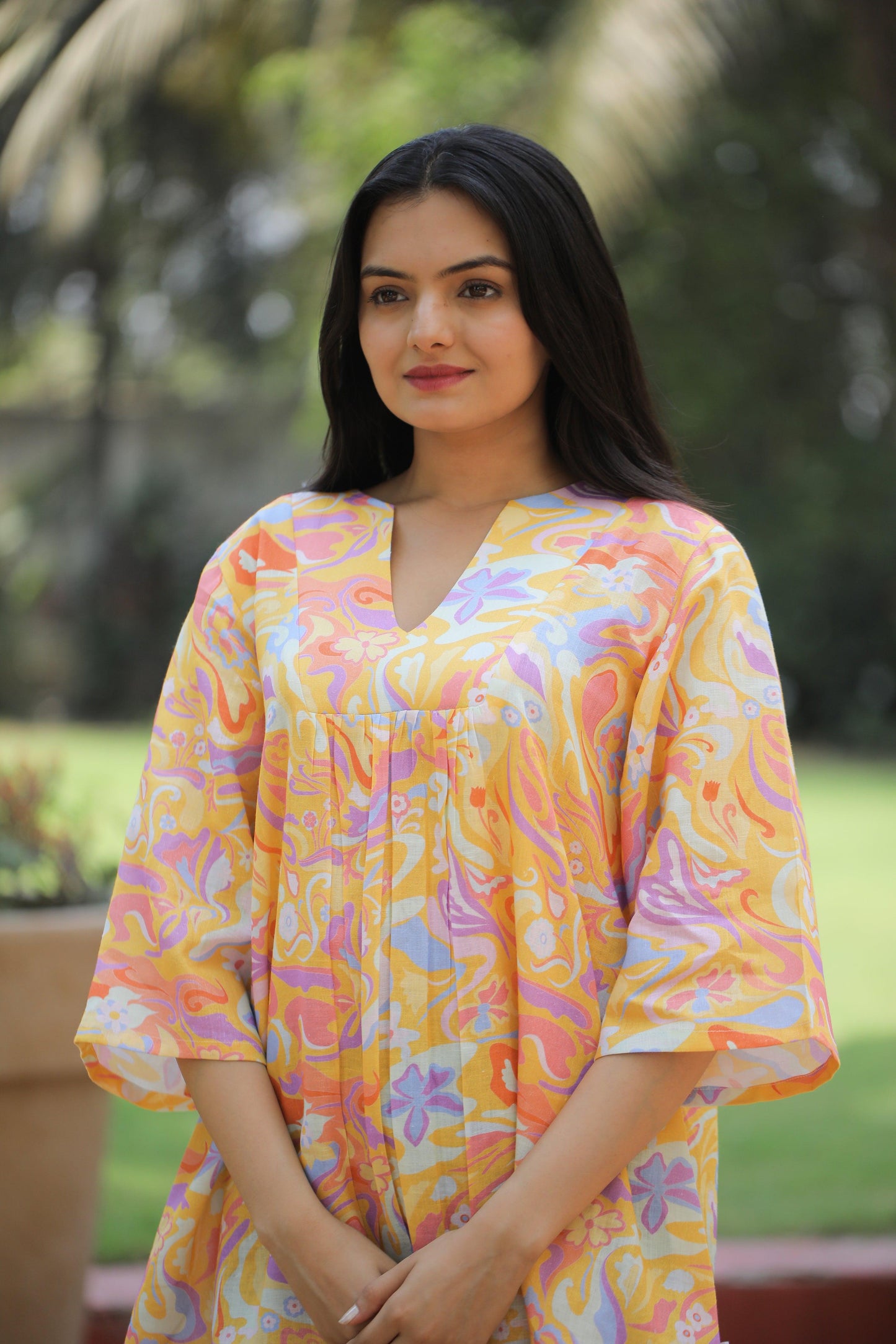 Front Pleat tunic top - Kaapad