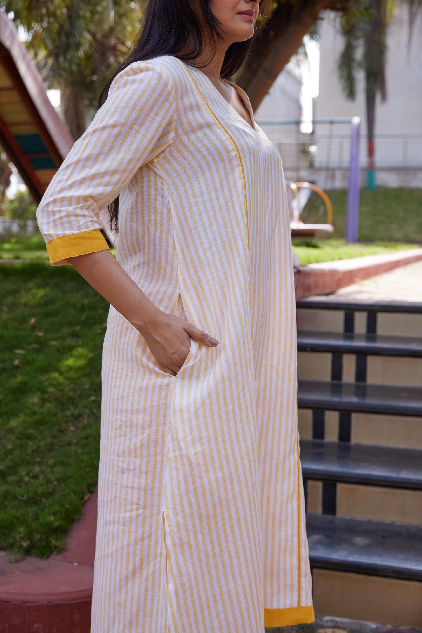 Sunshine Stripe Linen Co-ord Set