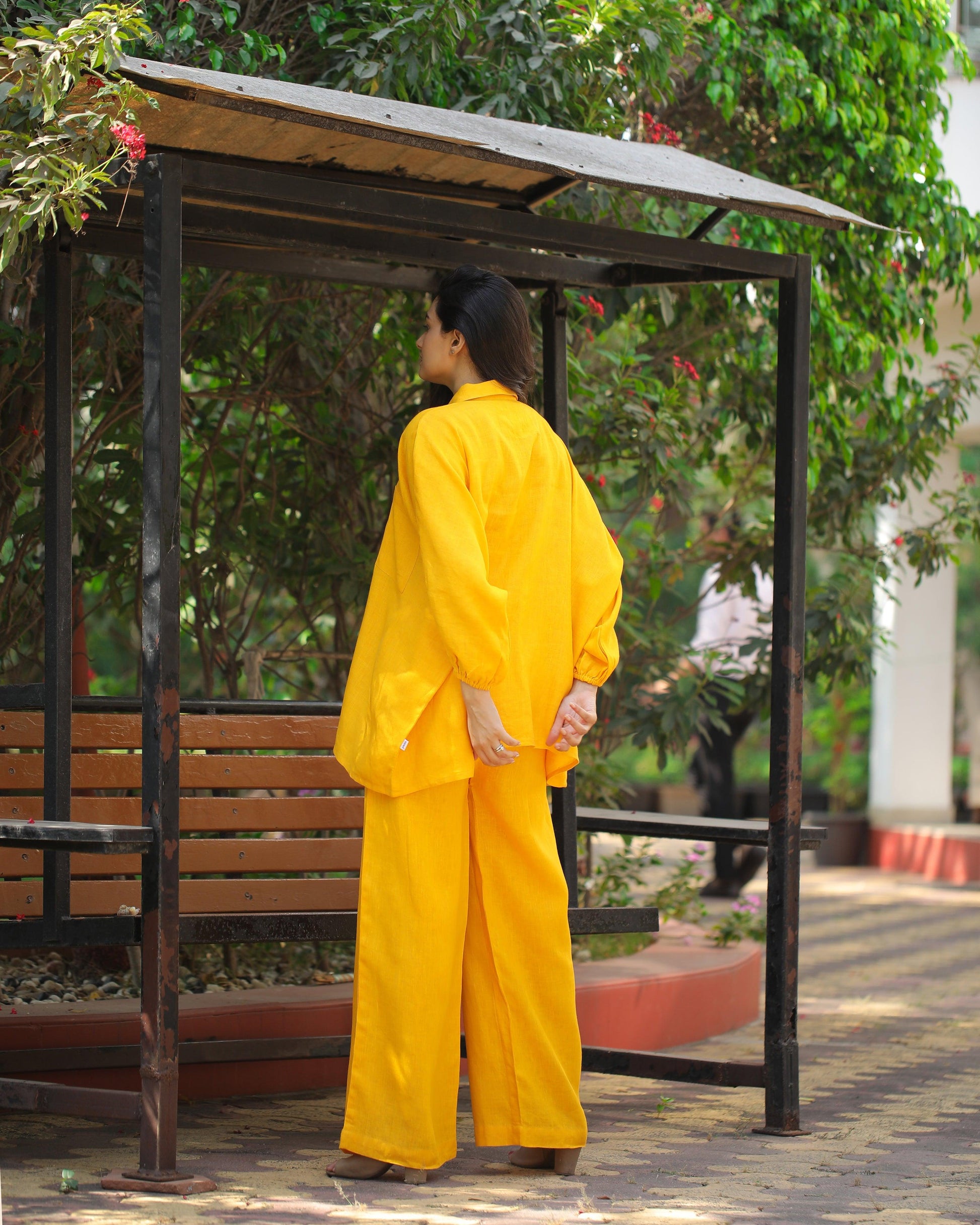 kimono shirt coord set - Kaapad