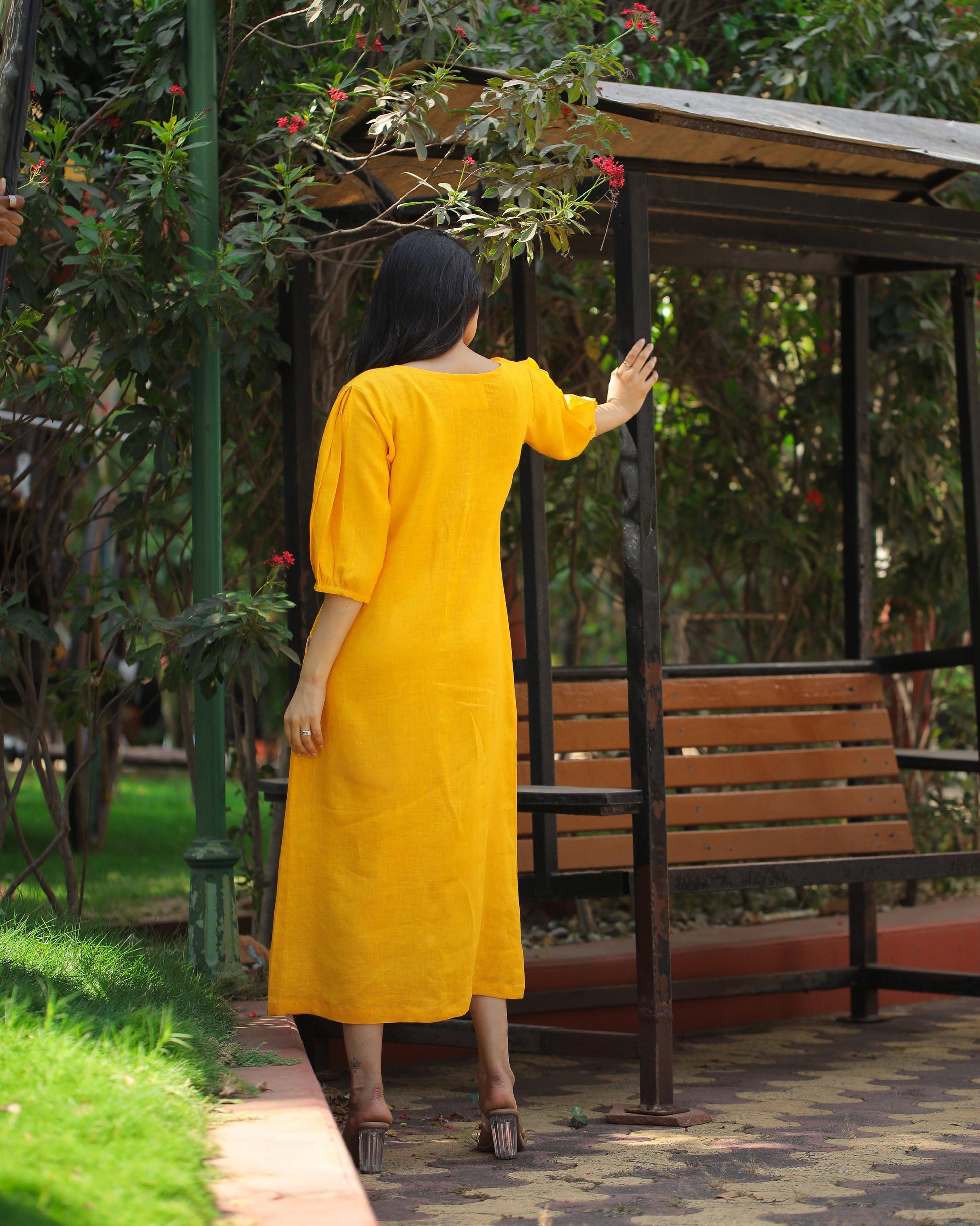 Front button fitted dress - Kaapad