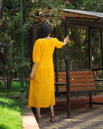 Front button fitted dress - Kaapad