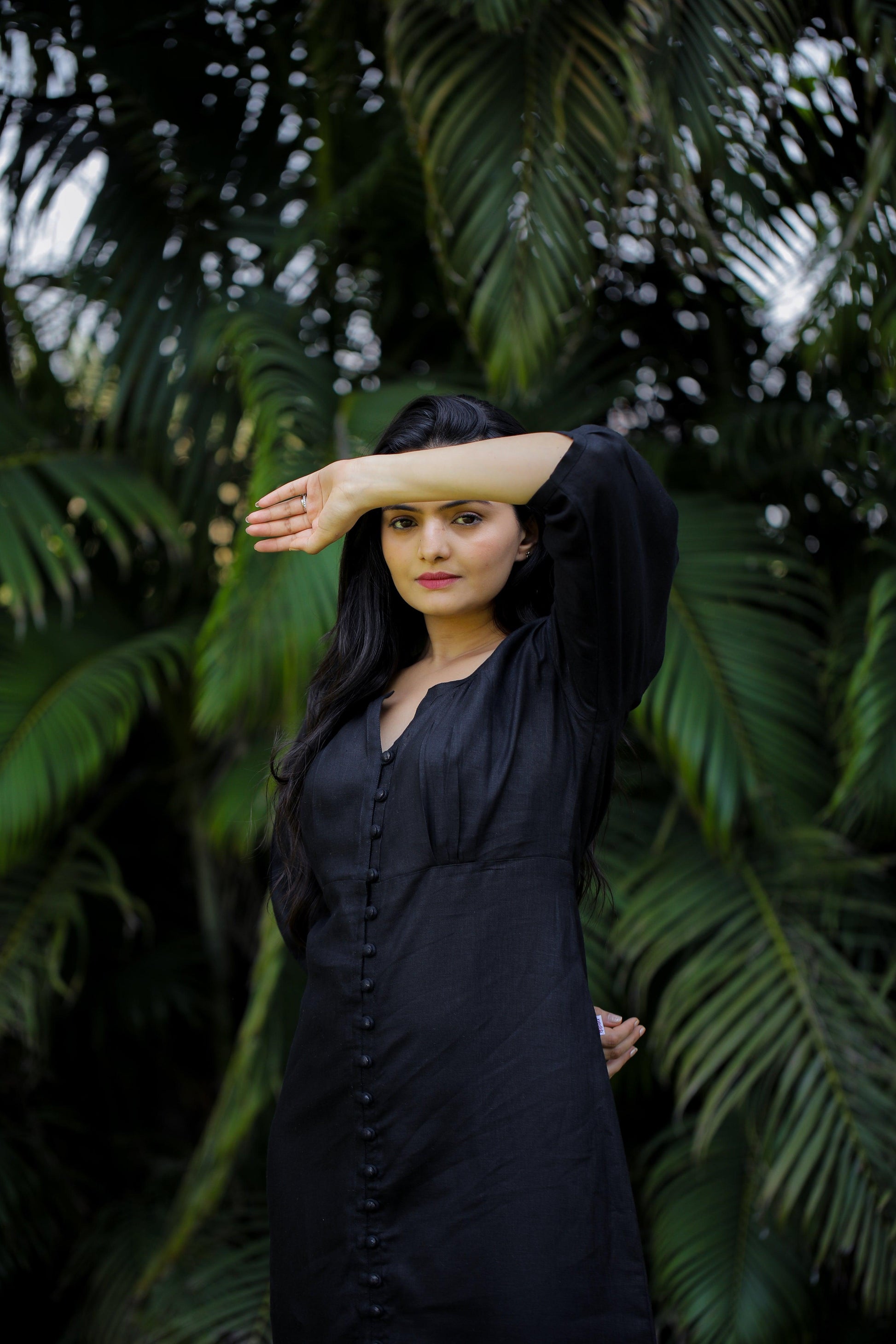 Front button fitted dress - Kaapad