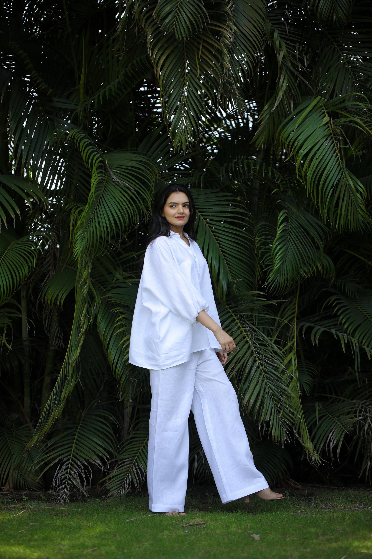 kimono shirt coord set - Kaapad