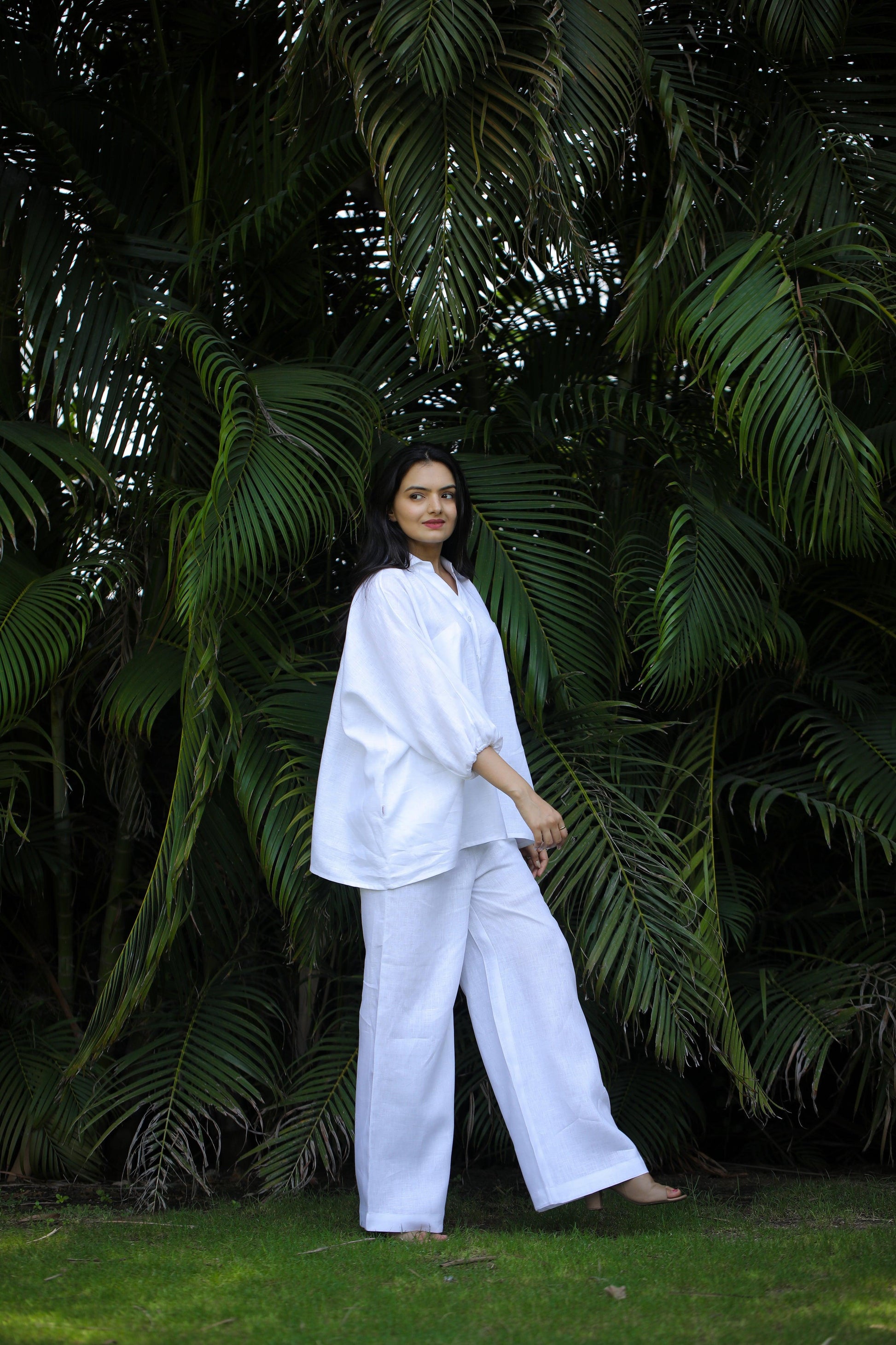 kimono shirt coord set - Kaapad