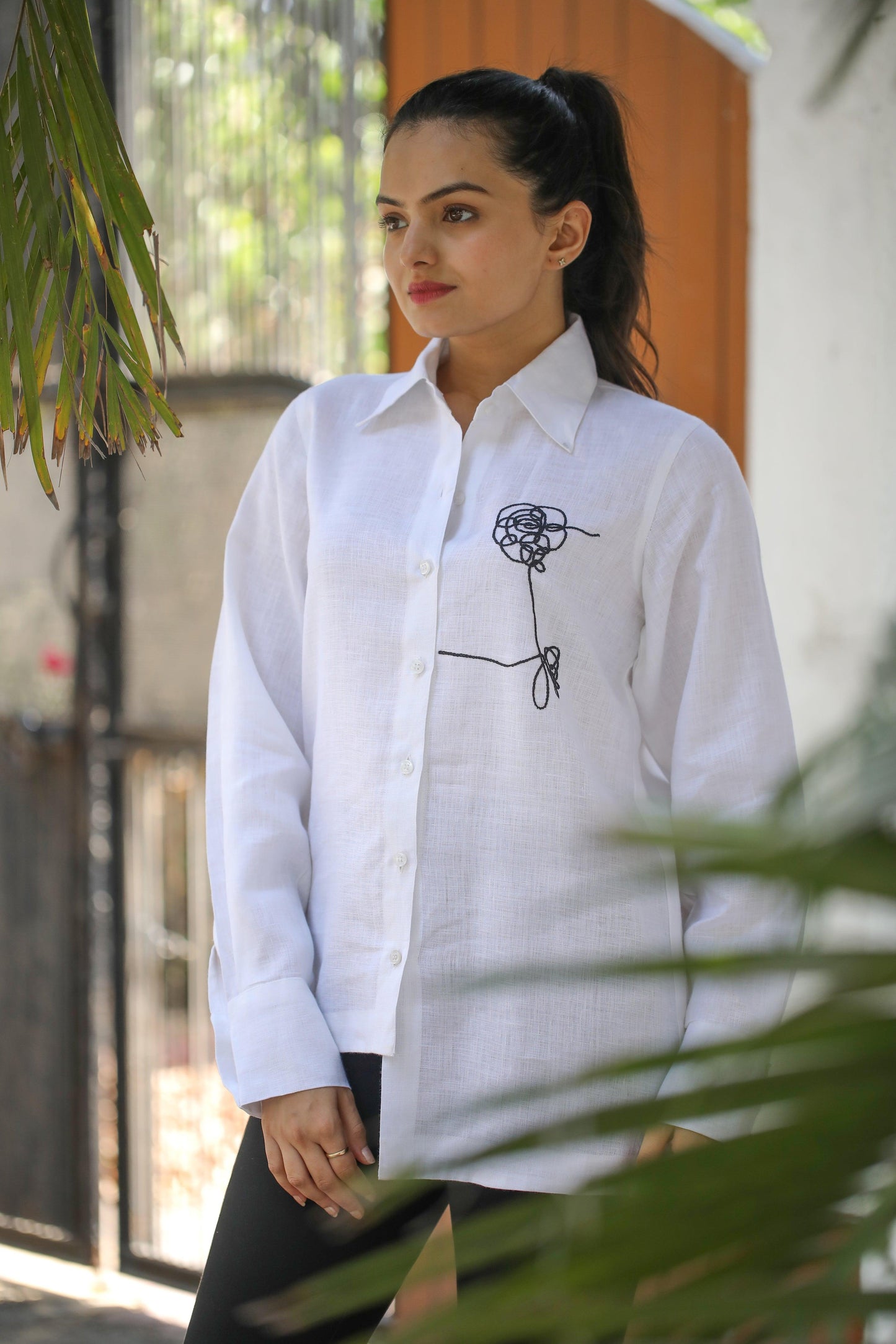 The Classic White Embroidered Shirt - Kaapad