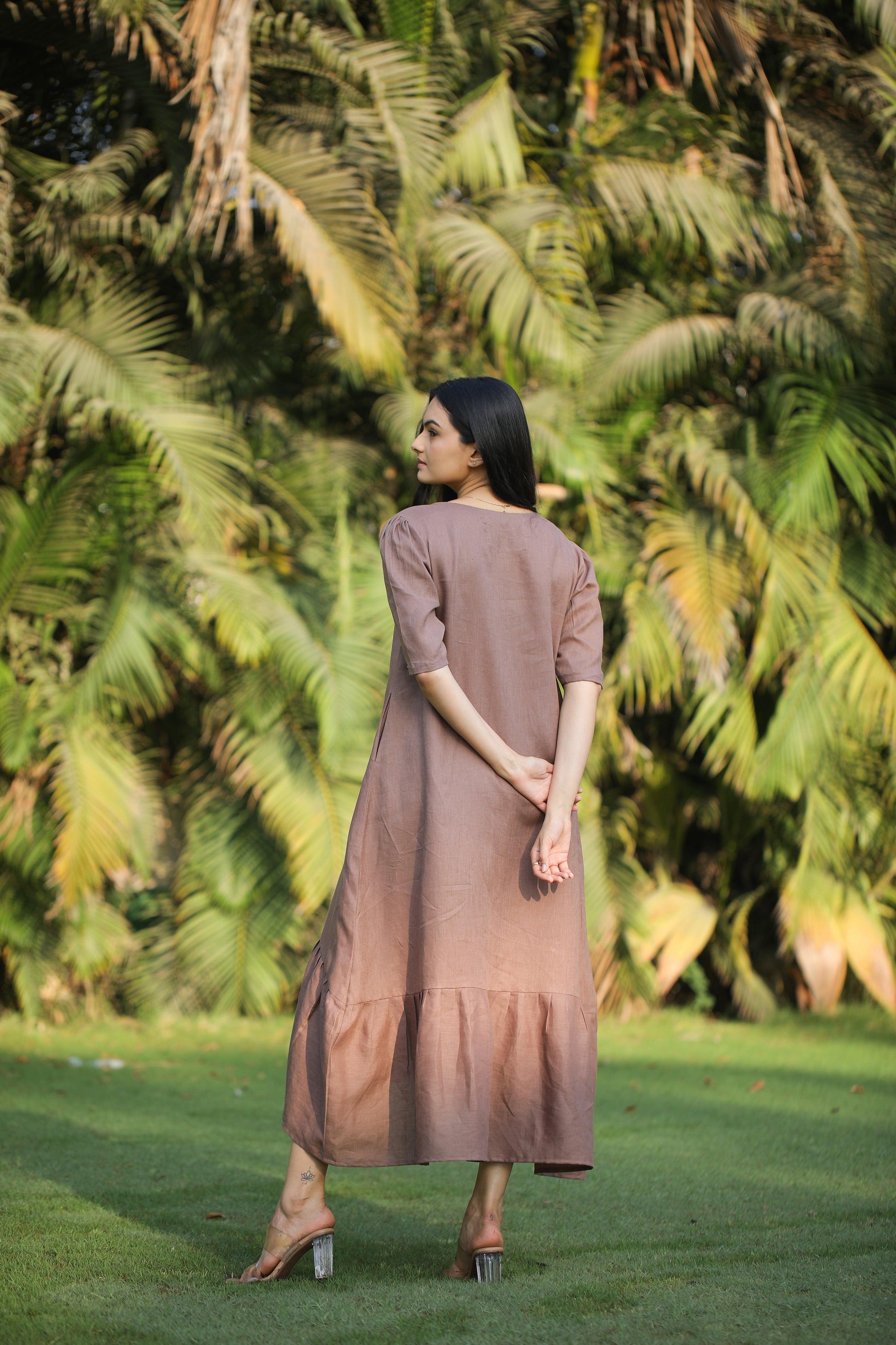 Asymmetrical hem dress - Kaapad