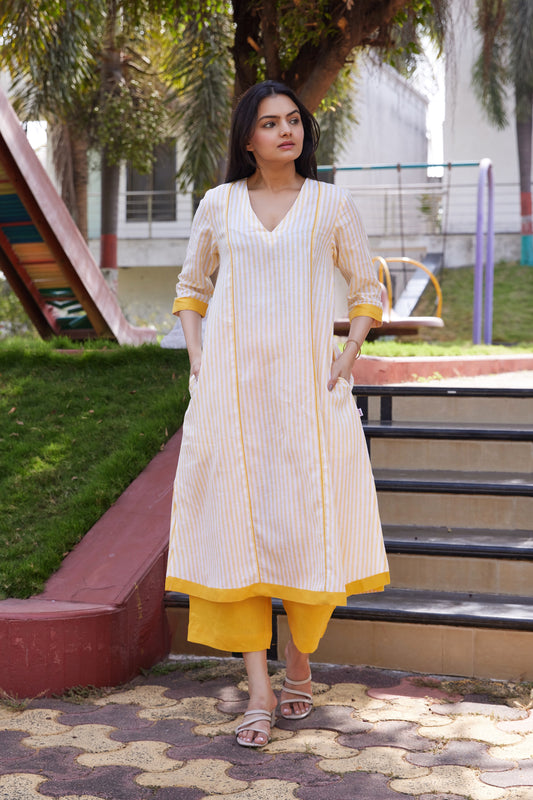 Sunshine Stripe Linen Co-ord Set