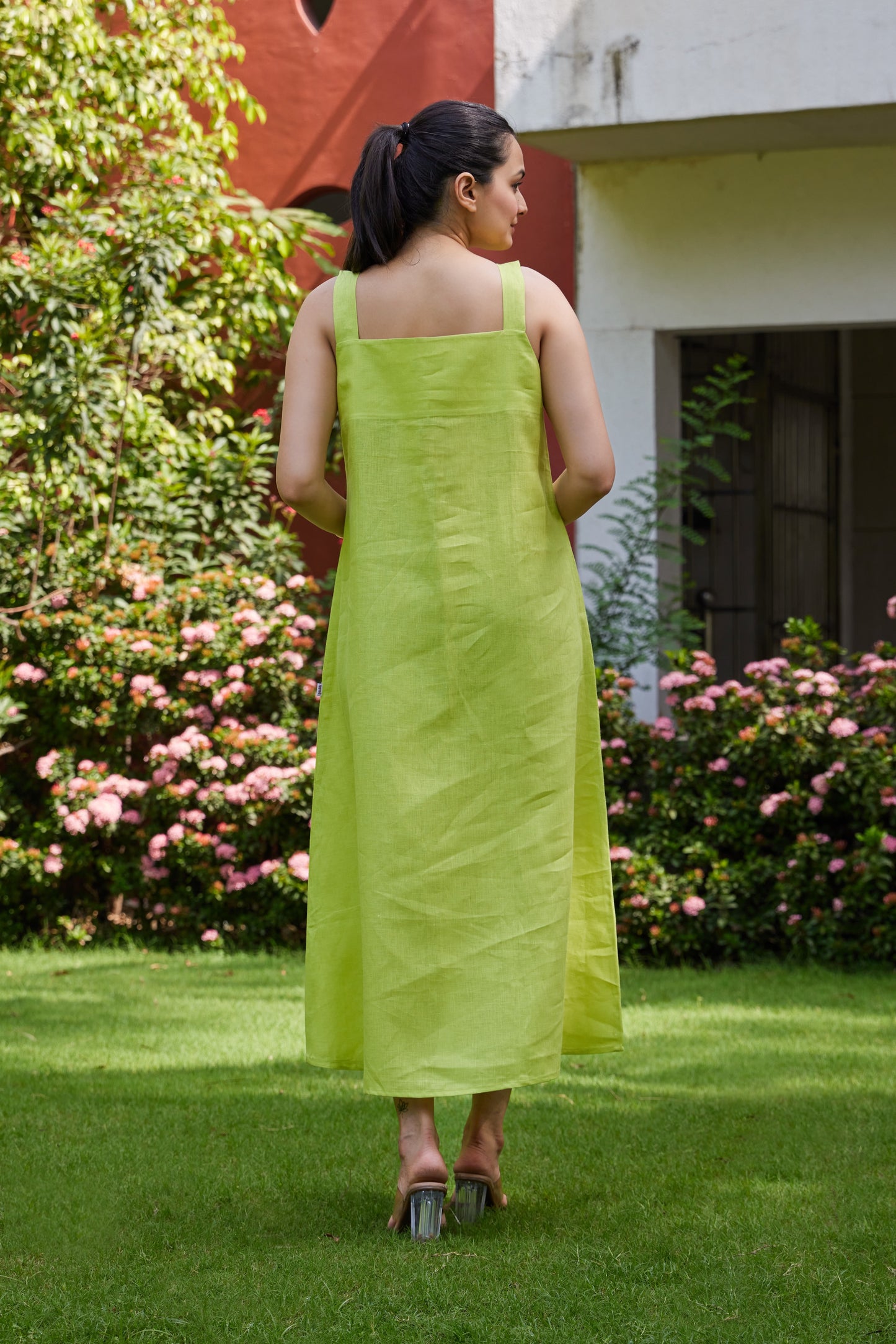 The Summer Swing Dress – Lime Green