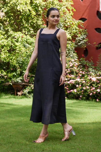 The Summer Swing Dress – Black