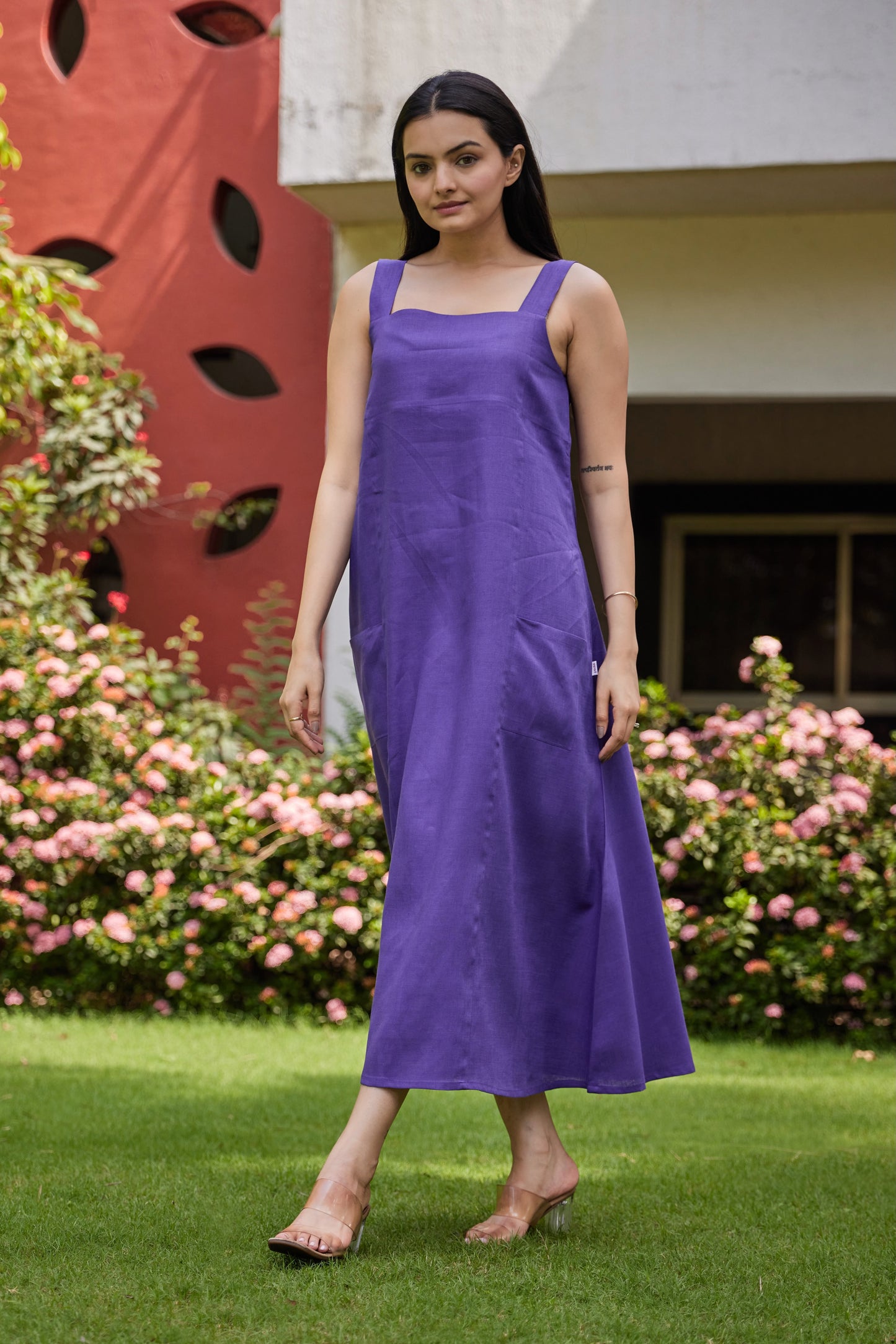The Summer Swing Dress – Deep Purple – Kaapad The Summer Swing Dress – Deep Purple – Kaapad