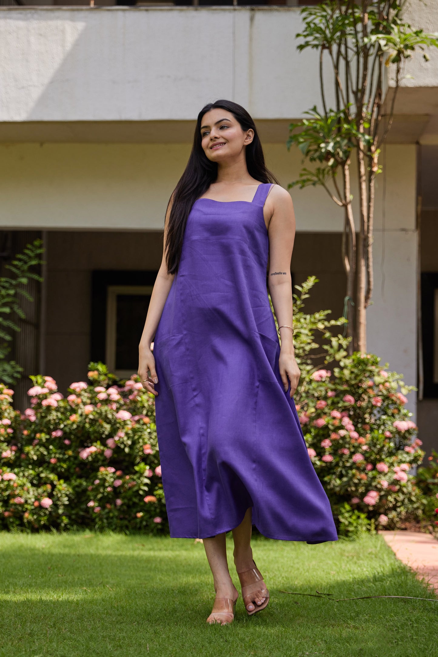The Summer Swing Dress – Deep Purple